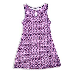 NUU MUU Roxie‎ Ruu Athletic Dress w/ Pocket Sz XS Pink Purple Kaleidoscope USA